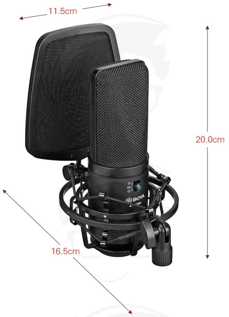 BOYA BY-M1000 Large Diaphragm Condenser Microphone BOYA BY-M1000 Large Diaphragm Condenser Microphone